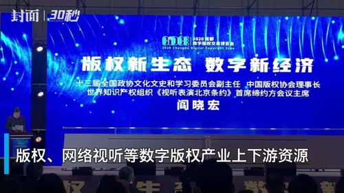 30秒 聚焦數字版權生態,2020成都數字版權交易博覽會開幕